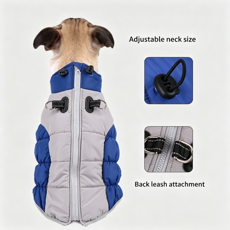 New Winter Thickened & Warm Reflective Cotton Coat for Dogs