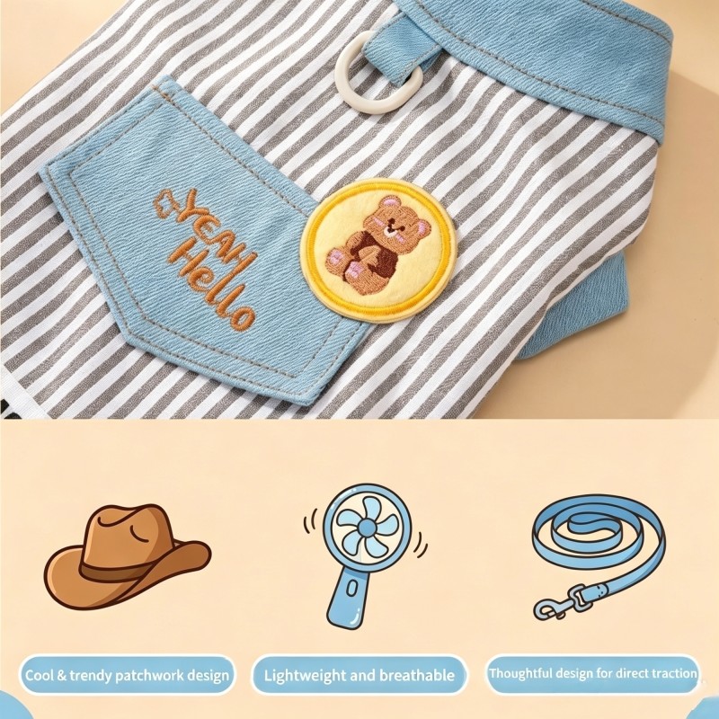 Breathable Striped Shirt