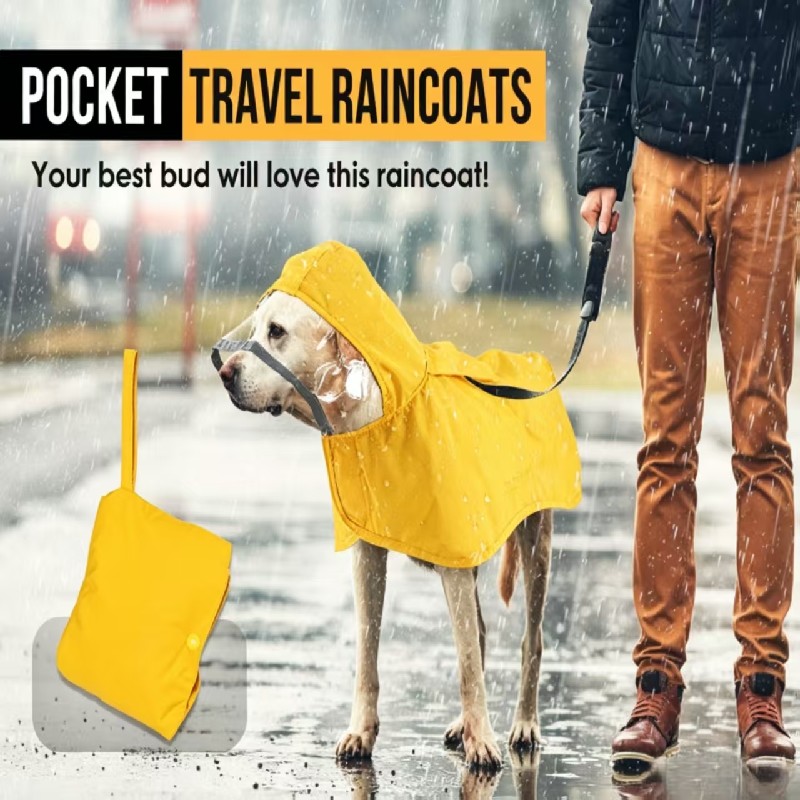 New Adjustable Dog  Raincoat