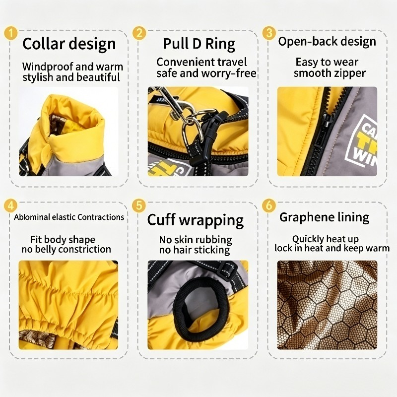 New Arrival Graphene Thermal Autumn/Winter Dog Coat