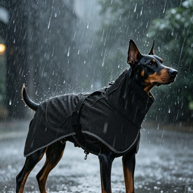 Outdoor Waterproof Rainproof All-Weather Jacket for Medium to Large Dogs
