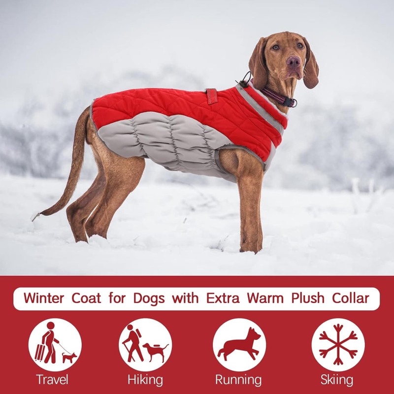 Extra Thick Fleece-Lined Dog Padded Coat