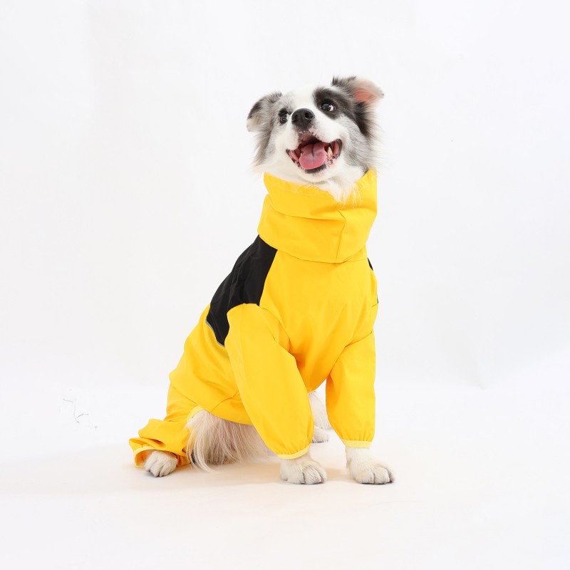 Four-legged windproof raincoat for medium and large-sized dogs