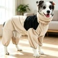 Waterproof Quick-Dry Four-Leg Raincoat with Belly Wrap for Medium & Large Dogs