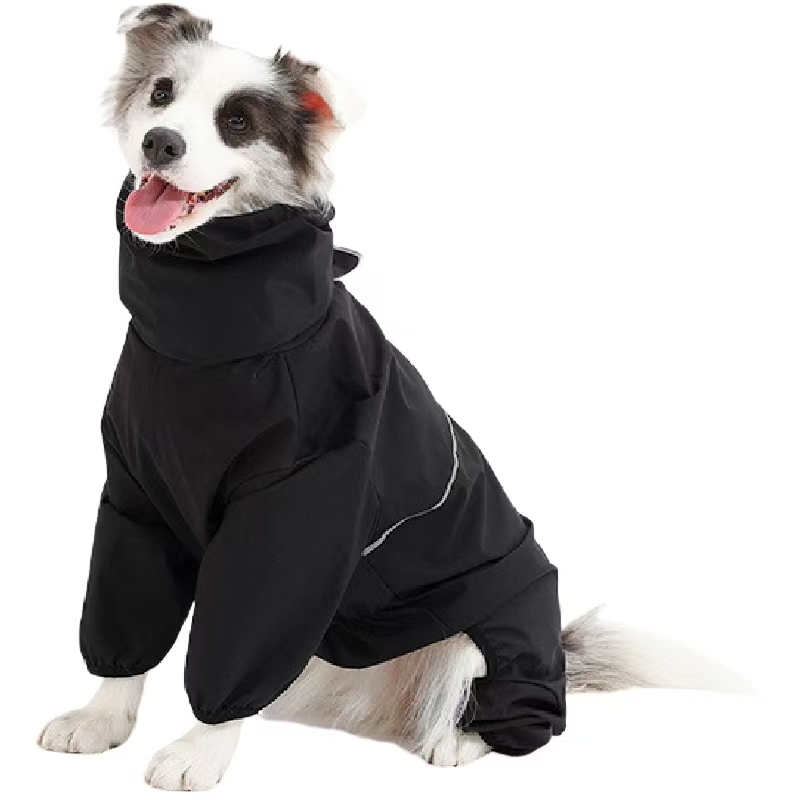 Four-legged windproof raincoat for medium and large-sized dogs