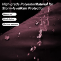 Waterproof windproof dog raincoat with neck gaiter