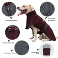 Waterproof windproof dog raincoat with neck gaiter