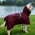 Waterproof windproof dog raincoat with neck gaiter