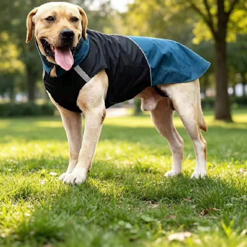 Waterproof Thermal Reflective Colorblock Dog Coat