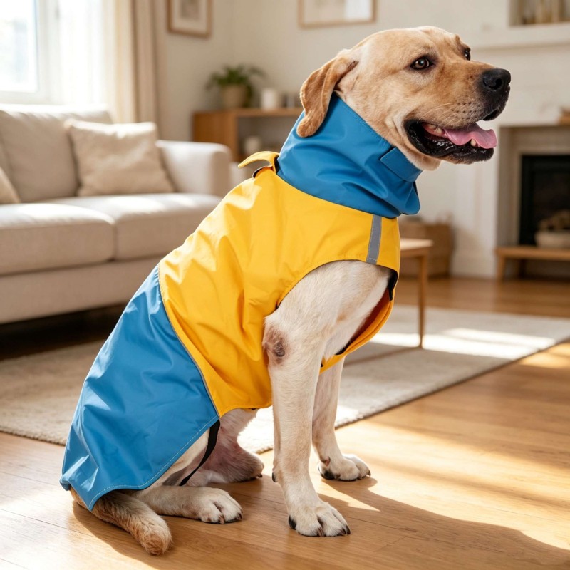 Waterproof Thermal Reflective Colorblock Dog Coat
