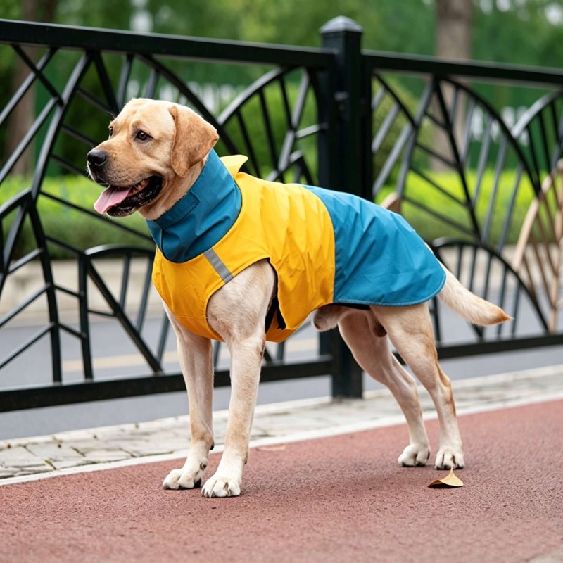 Waterproof Thermal Reflective Colorblock Dog Coat