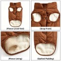New winter solid button vest coat for small-medium dogs