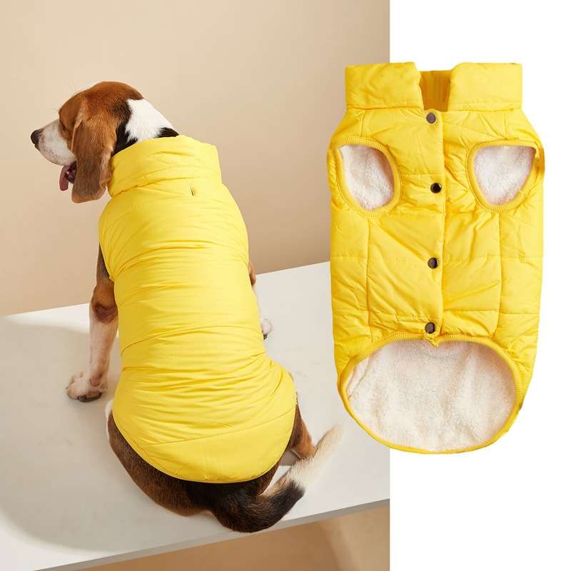 New winter solid button vest coat for small-medium dogs