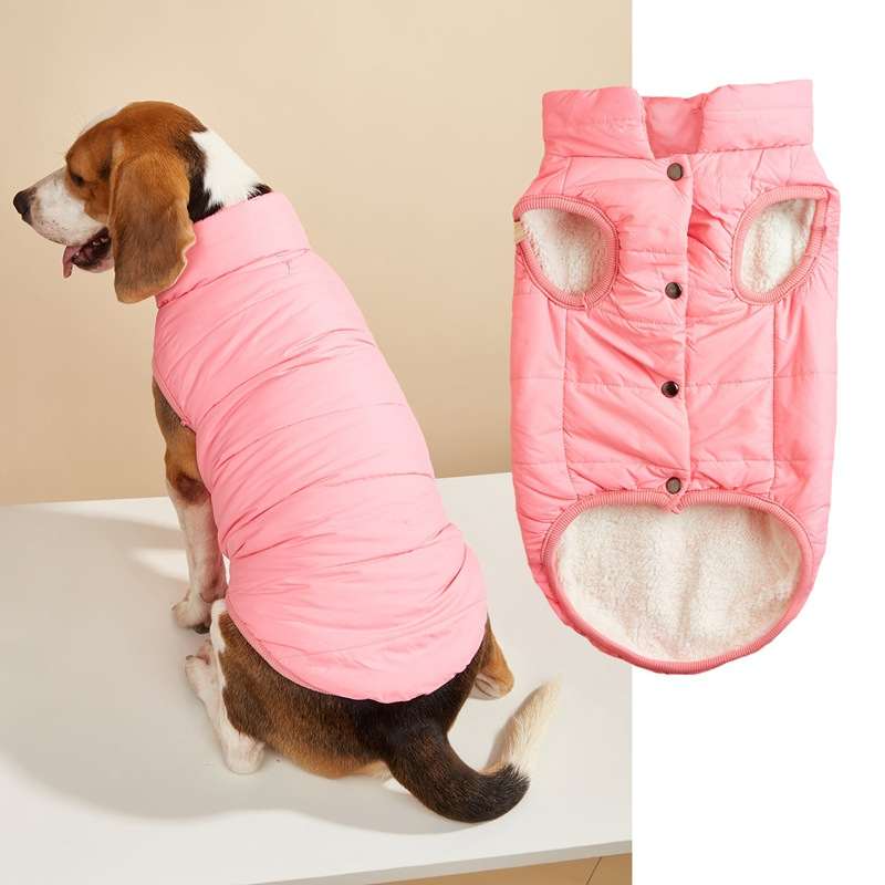 New winter solid button vest coat for small-medium dogs