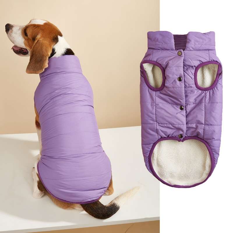 New winter solid button vest coat for small-medium dogs