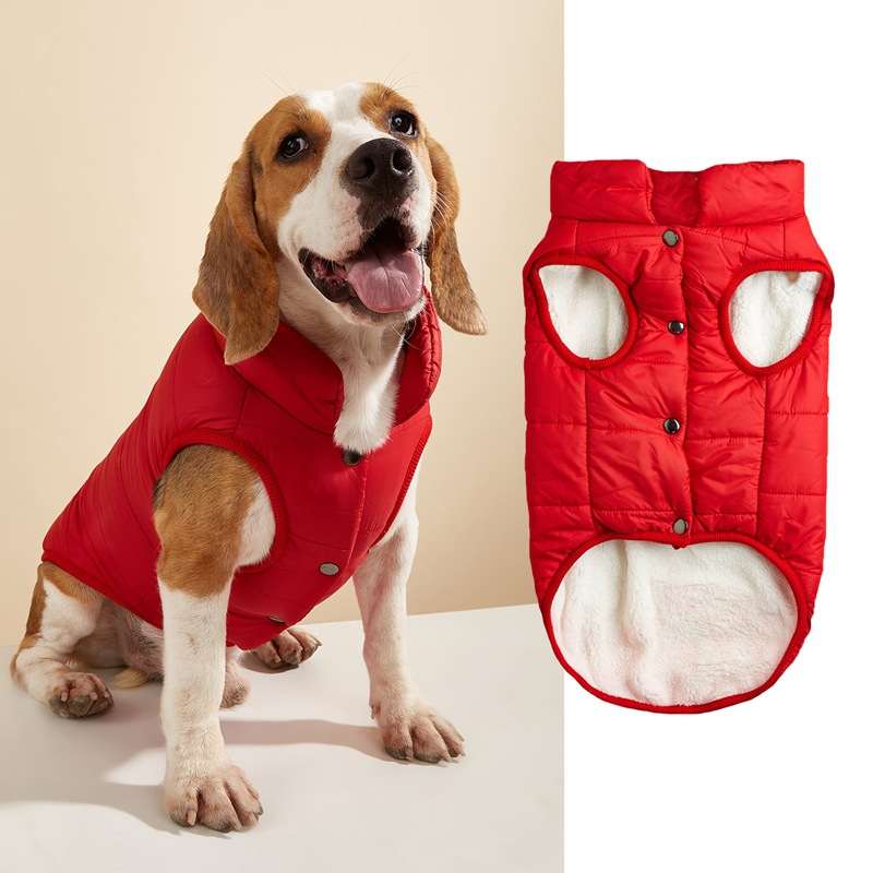 New winter solid button vest coat for small-medium dogs
