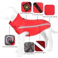 Winter padded reflective dog coat for large outdoor dogs