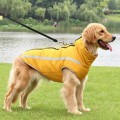 Winter padded reflective dog coat for large outdoor dogs