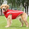 Winter padded reflective dog coat for large outdoor dogs