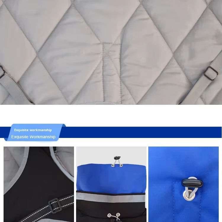 Waterproof Reflective Fleece Lined Dog Winter Coat – Warm Puffer Vest Jacket for Cold Weather