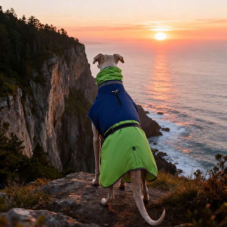 Waterproof Reflective Fleece Lined Dog Winter Coat – Warm Puffer Vest Jacket for Cold Weather