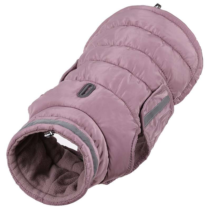 Waterproof Windproof Reflective Dog Winter Coat – Thick Padded Warm Jacket for Cold Weather