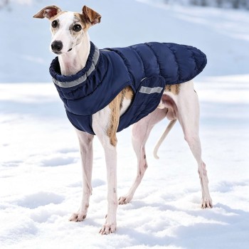 Waterproof Windproof Reflective Dog Winter Coat – Thick Padded Warm Jacket for Cold Weather