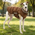 Waterproof Windproof Reflective Dog Winter Coat – Thick Padded Warm Jacket for Cold Weather