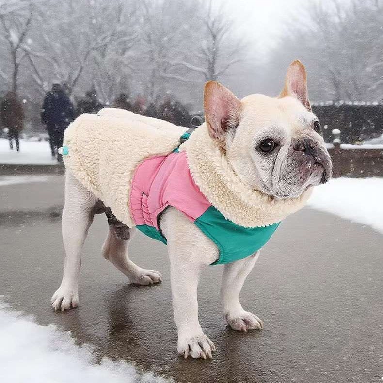 Warm Windproof Fleece Vest for Dogs – S/M/L Sizes