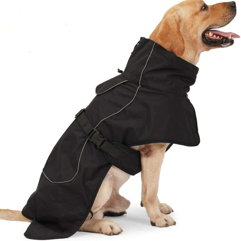 Waterproof Fleece-Lined Warm Coat for Large Dogs