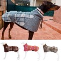 Plaid Print Winter Coat for large Dogs – Fleece & Warm