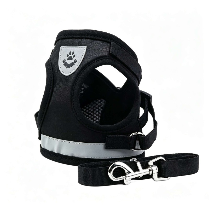 Summer Reflective Mesh Harness & Leash Set for Small Dogs