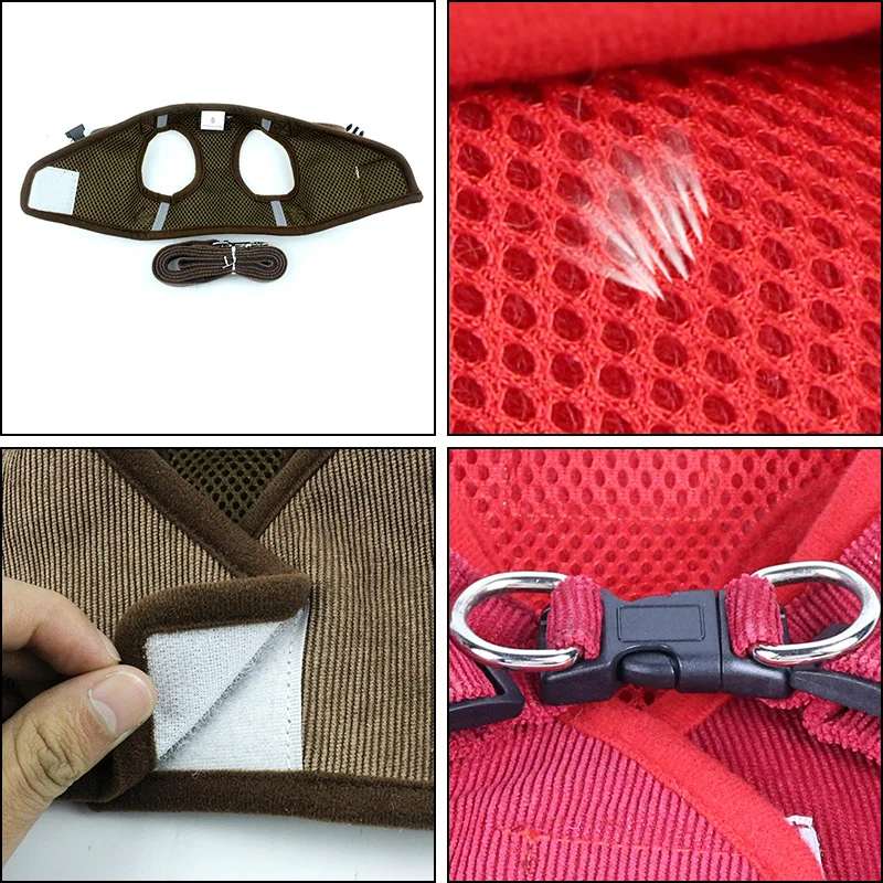 Summer Reflective Mesh Harness & Leash Set for Small Dogs