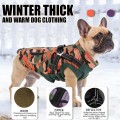 Autumn and winter fleece and thickened warm, all-in-one waterproof pet cotton coat