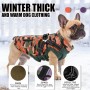 Autumn and winter fleece and thickened warm, all-in-one waterproof pet cotton coat