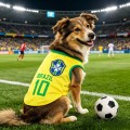 Breathable Mesh Pet Vest – World Cup Soccer Design