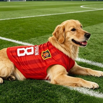 Breathable Mesh Pet Vest – World Cup Soccer Design
