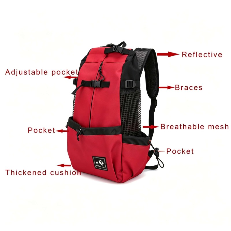 Waterproof Pet Carrier Backpack– Breathable, Lightweight & Travel