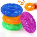 Squeaky Teeth-Cleaning Dog Toy – Spiky TPR Chew for All Breeds
