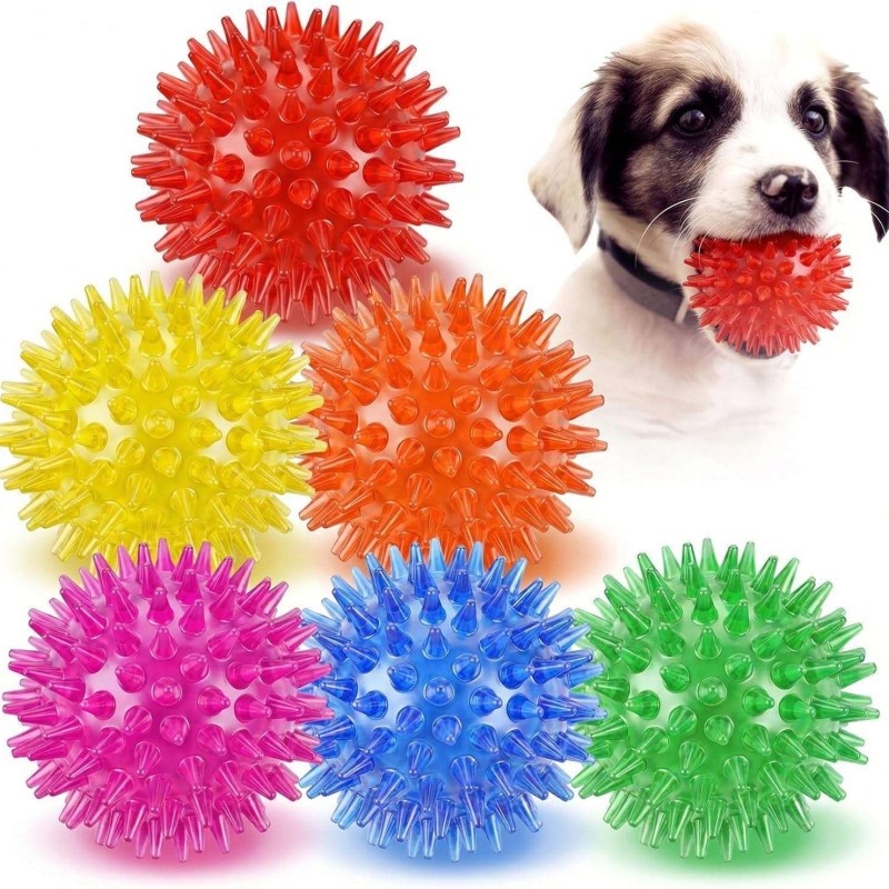 Squeaky Dog Chew Toy – Bouncy, Teeth-Cleaning & Fun