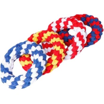Cotton Rope Dog Chew Toy – Interactive Tug Toy for Teeth Cleaning & Training