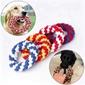Cotton Rope Dog Chew Toy – Interactive Tug Toy for Teeth Cleaning & Training