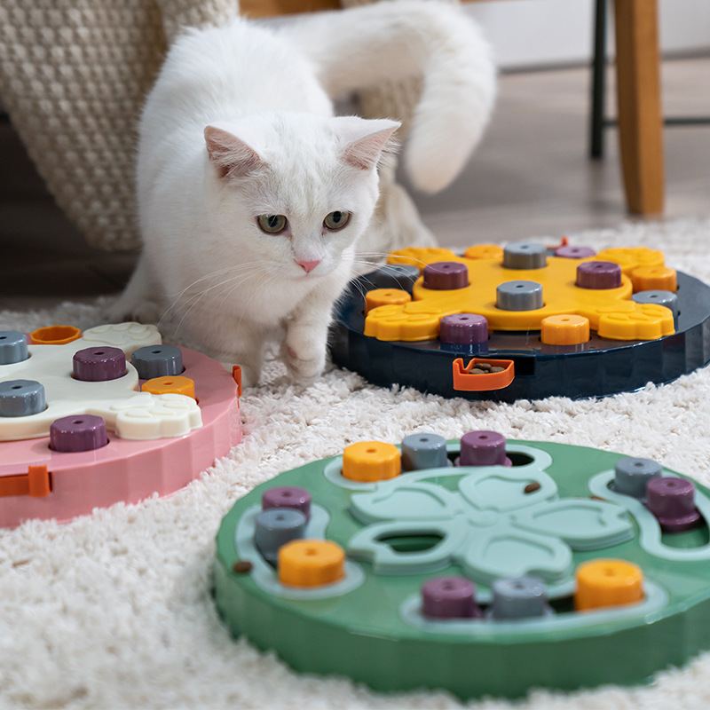 Pet Puzzle Feeding Toy – Interactive Slow Feeder for Mental Stimulation