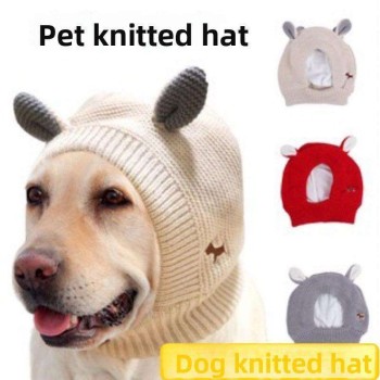 Hand-Knitted Wool Pet Hat – Warm, Soft & Stylish with Cute Ear Design