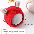 Hand-Knitted Wool Pet Hat – Warm, Soft & Stylish with Cute Ear Design