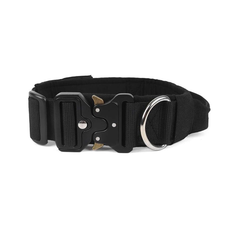 Tactical anti-pull sturdy collar for medium large dogs with great tensile resistance