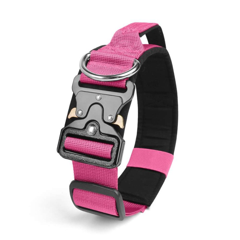 Tactical anti-pull sturdy collar for medium large dogs with great tensile resistance
