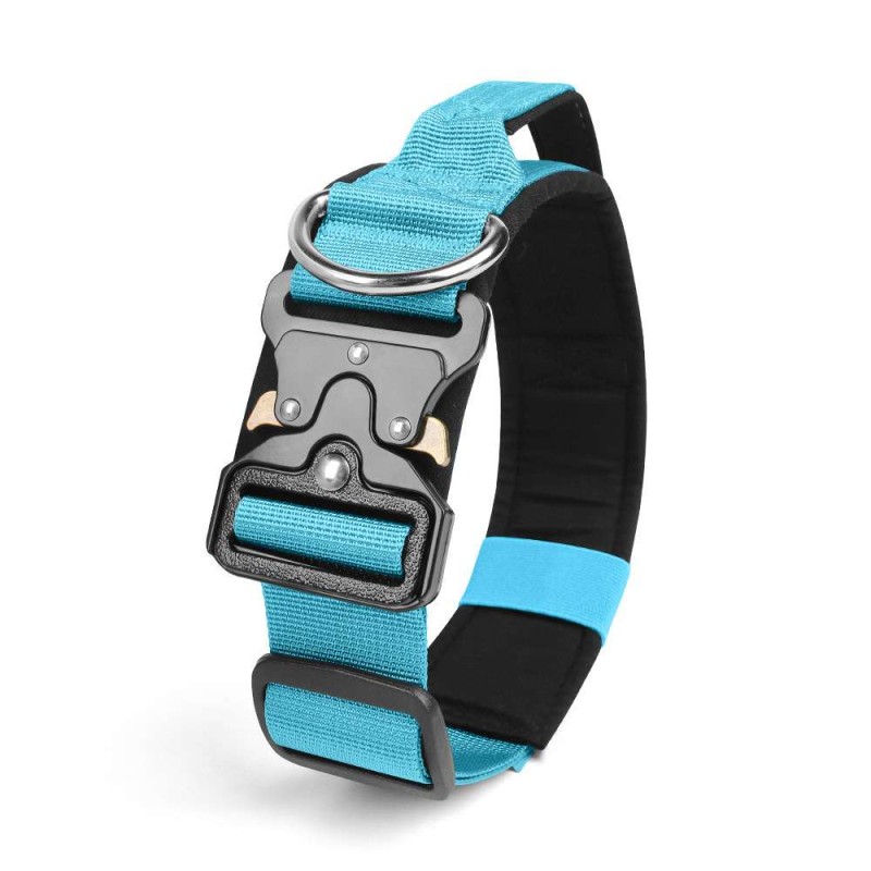 Tactical anti-pull sturdy collar for medium large dogs with great tensile resistance