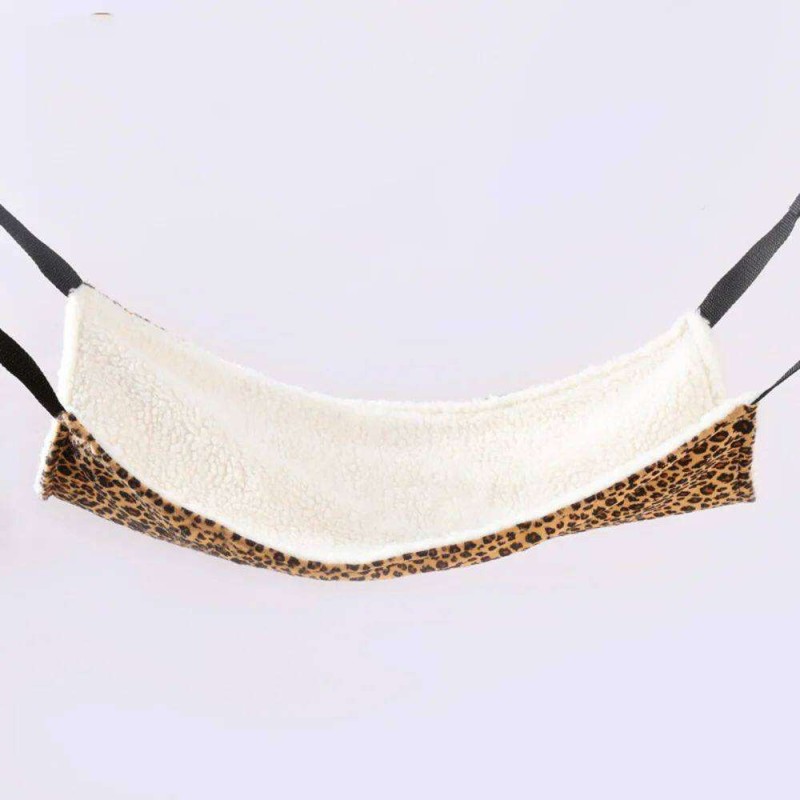 Hanging Cat Cage Hammock, Leopard Zebra Dot Print Pet Sleeping Bag