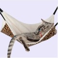 Hanging Cat Cage Hammock, Leopard Zebra Dot Print Pet Sleeping Bag